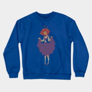 Cute Girl - Purple Dress Crewneck Sweatshirt